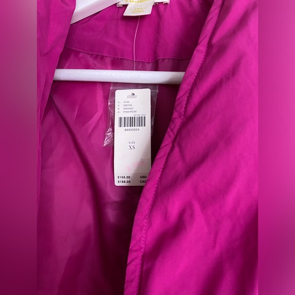 Anthropologie Maeve Crop Cocoon Puffer Jacket XS NEW NWT pink color - Picture 5 of 5